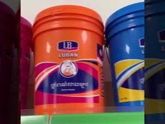 5 γαλόνια 20L στρογγυλό πλαστικό κουβά υλικό PP προσαρμοσμένο λογότυπο