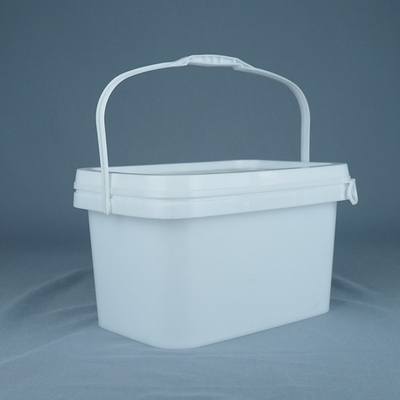 5kg πλαστικός κάδος ορθογωνίων βαθμού τροφίμων με τη λαβή και το καπάκι
