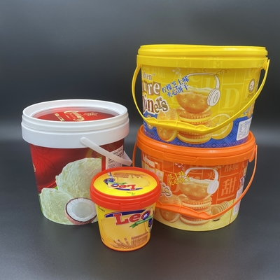 πλαστικός κάδος τροφίμων 5L PP/HDPE με τη λαβή