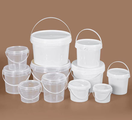 Προσαρμόσιμο ανθεκτικό διαφανές πλαστικό κουβά με ομαλή επιφάνεια και διαφορετικό πάχος