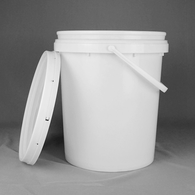 Θερμικό HDPE μεταφοράς άσπρο στρογγυλό πλαστικό βαρέλι για το χρώμα χρωμάτων λατέξ