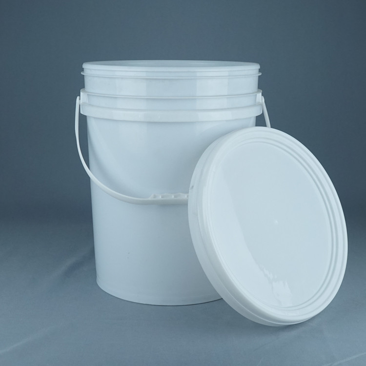 Χημικός κουβάς PP/HDPE με λευκό κάλυμμα για την εκτύπωση με οθόνη θερμικής μεταφοράς IML
