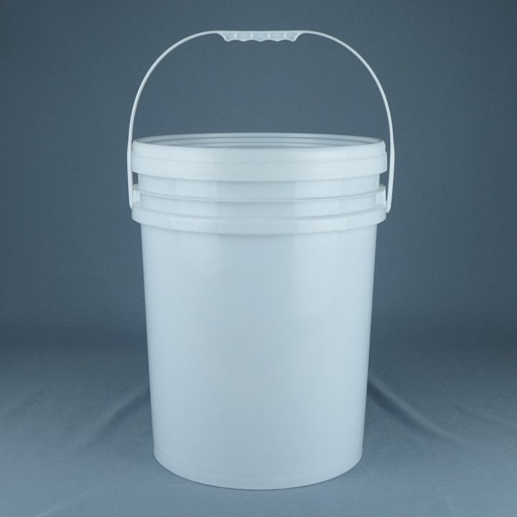 Χημικός κουβάς PP/HDPE με λευκό κάλυμμα για την εκτύπωση με οθόνη θερμικής μεταφοράς IML