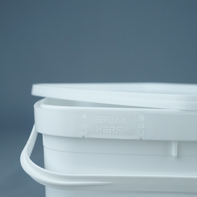 3kg παγωτό που συσκευάζει τον τετραγωνικό πλαστικό βαθμό τροφίμων κάδων