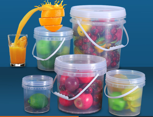 PP/HDPE πλαστικός κάδος τροφίμων με την εκτύπωση IML ή τη θερμική μεταφορά ή την εκτύπωση οθόνης