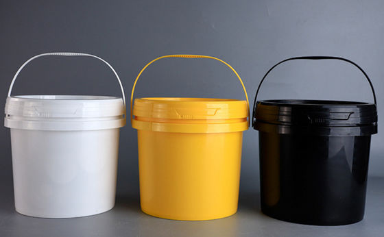 Ασφαλισμένη αντοχή Στρογγυλό πλαστικό κουβά Μονάδα 0,8-1,5 mm 4L χωρητικότητα