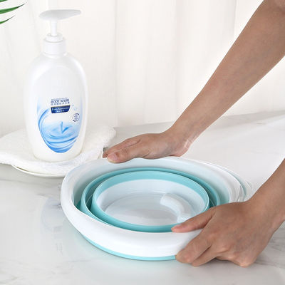 Συγκρότημα 10L αναδιπλούμενο πλαστικό κουβά εξοικονόμηση χώρου σχεδιασμός για κάμπινγκ πλύση αυτοκινήτων υπαίθριες περιπέτειες