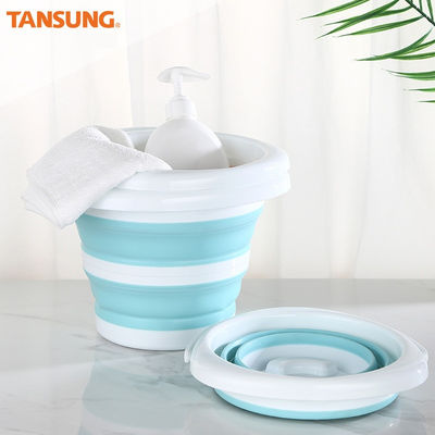 Συγκρότημα 10L αναδιπλούμενο πλαστικό κουβά εξοικονόμηση χώρου σχεδιασμός για κάμπινγκ πλύση αυτοκινήτων υπαίθριες περιπέτειες