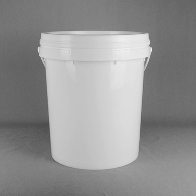 20L Snap On Lid Stackable Plastic Bucket 15,5 ύψος 11,5 διάμετρος Προσαρμόσιμο λευκό σχέδιο