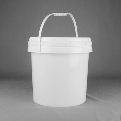 Υλικός άσπρος στρογγυλός 10 Ltr κάδος κάδων 10L χρωμάτων PP με το καπάκι