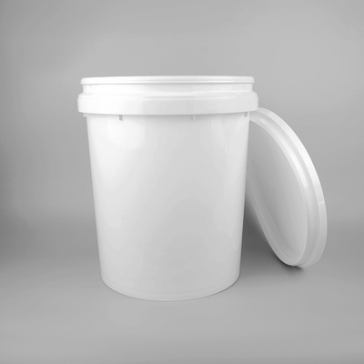 Άσπρο 20Liter κύκλος 5 κάδων γαλονιού πλαστικός που διαμορφώνεται με τη θραύση στο καπάκι