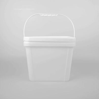 Τροφικό τετράγωνο πλαστικό κουβά ελαφρύς βάρους ανθεκτικός σε αντίκτυπο με χωρητικότητα 10L