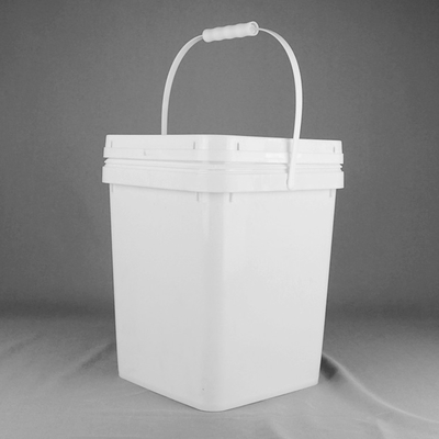 20kg ο τετραγωνικός πλαστικός κάδος με το καπάκι και τη λαβή μπορεί να προσαρμοστεί
