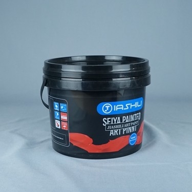Ασφαλείς 1L 33oz μικροί μαύροι πλαστικοί κάδοι τροφίμων για το παγωτό