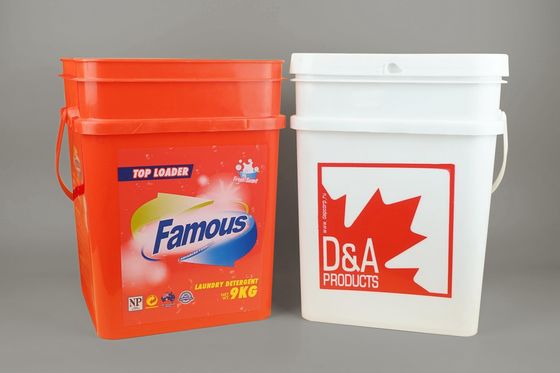 τετραγωνικός πλαστικός κάδος βαθμού τροφίμων 25*17*15.8cm σαφής με SGS την έγκριση